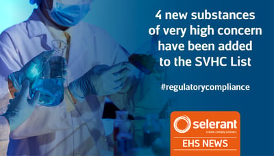 4 new substances of very high concern have been added to the SVHC List