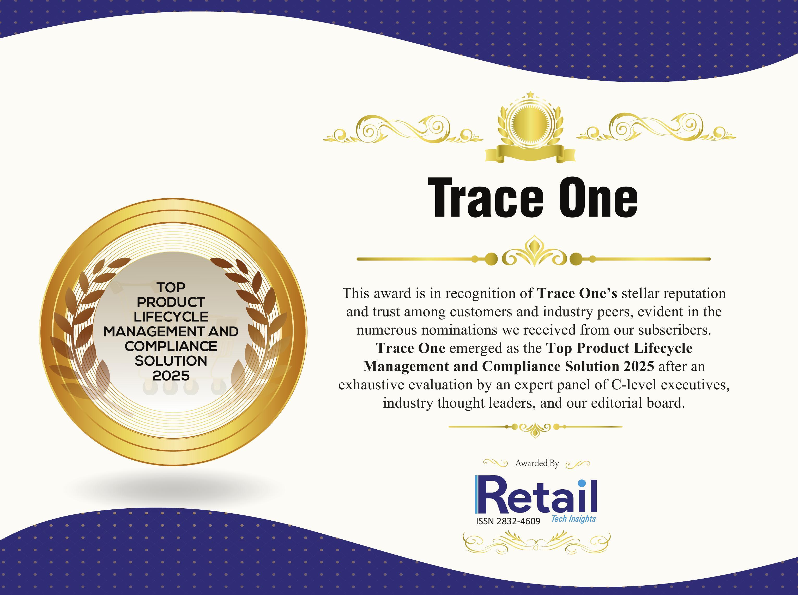 Trace One_Certificate